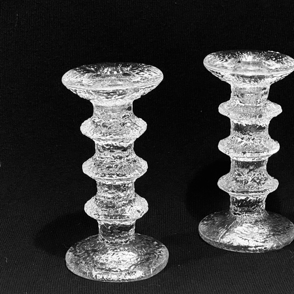 Festivo By IITTALA Set of 2 Single Light 3 Rings Candle Holders Timo Sarpenera. - Picture 10 of 12